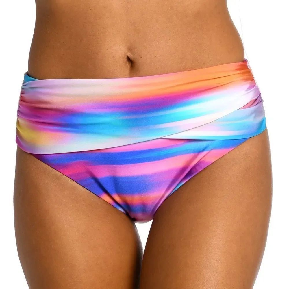 La Blanca Sunset Shores Mid-Waist Sash Band Bottom